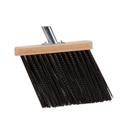 Afbeeldingen van Goot-/schuine bezem nylon zwart